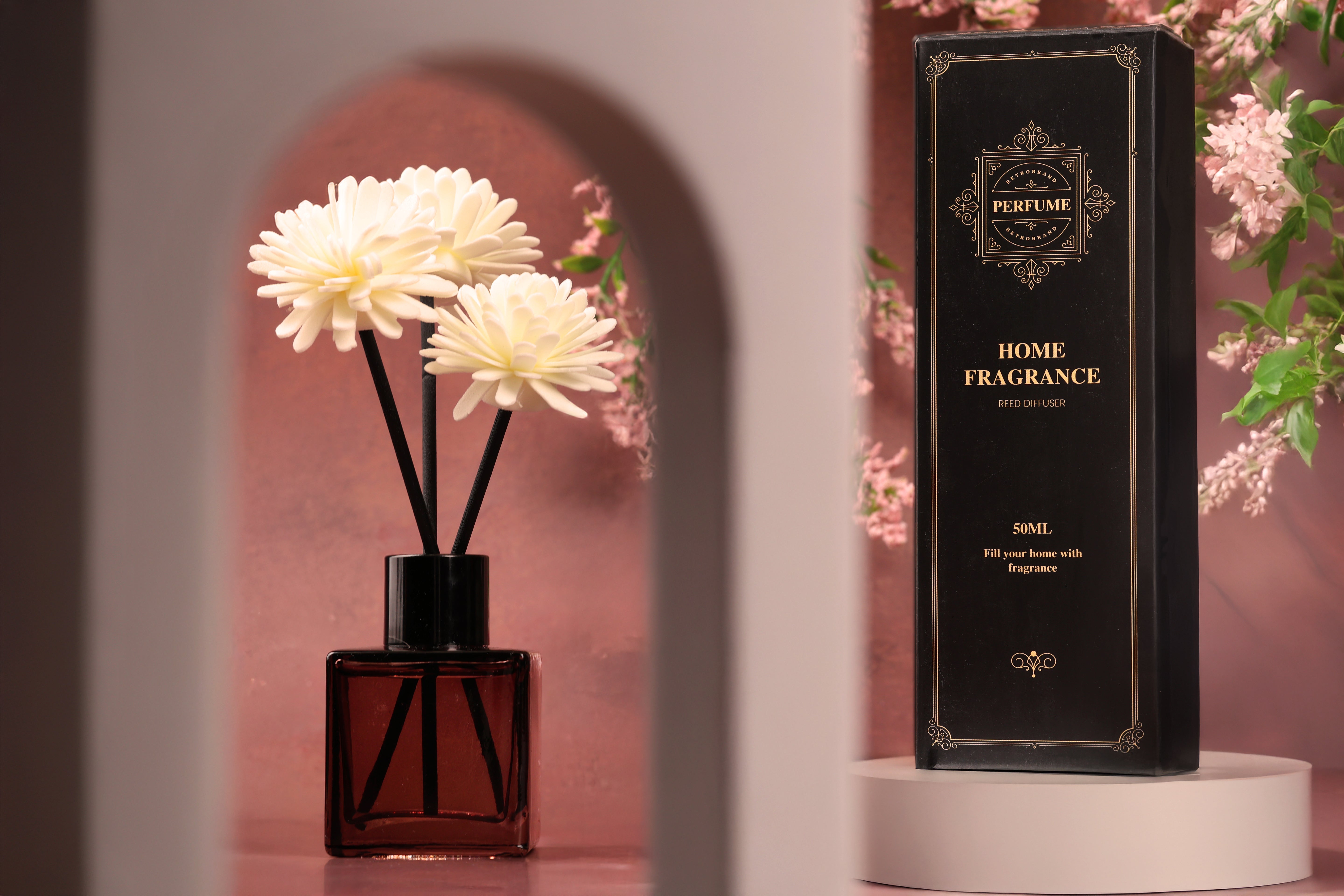 Reed diffuser med gardenia (50 ml)