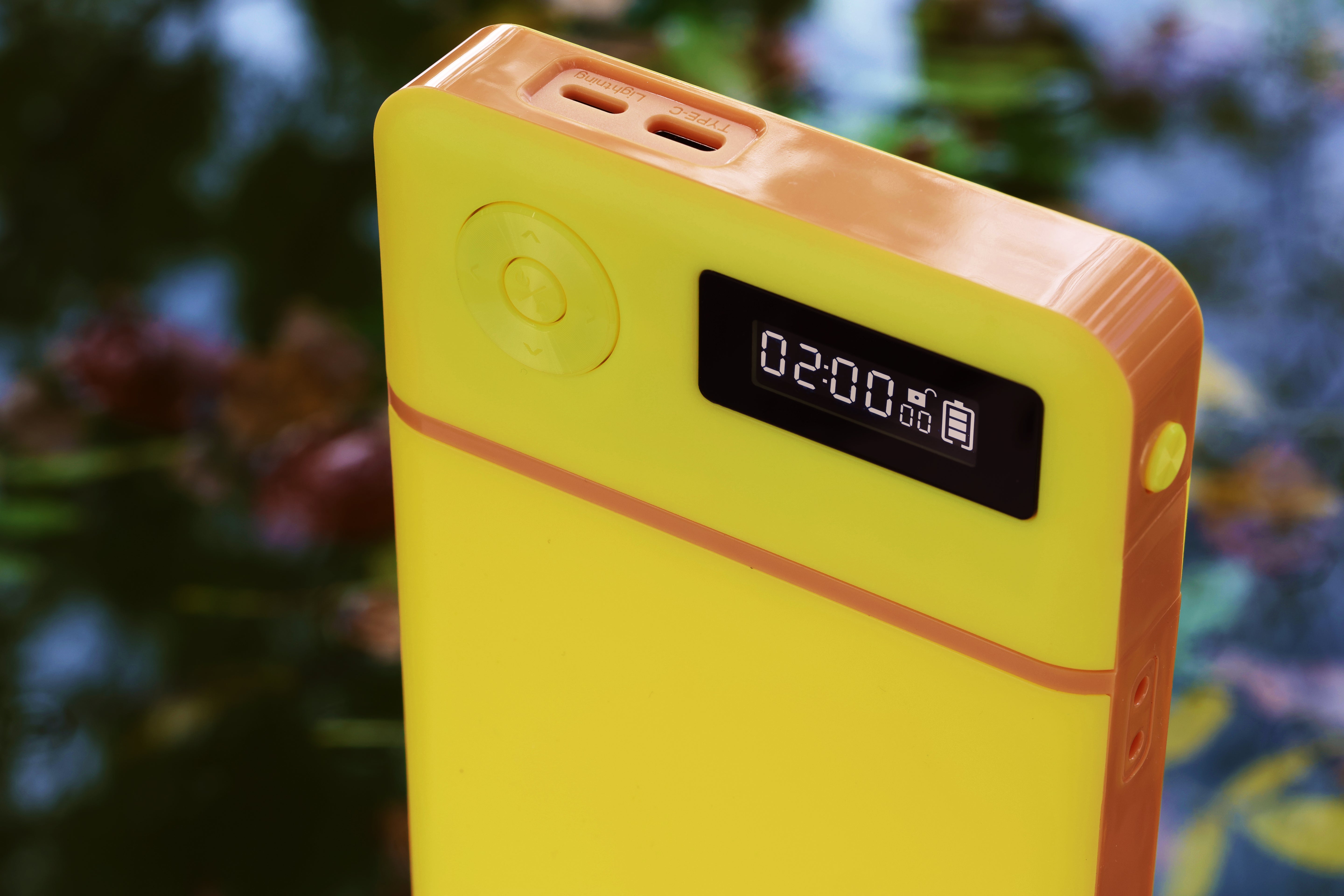 Låseboks til mobil – gul med katt