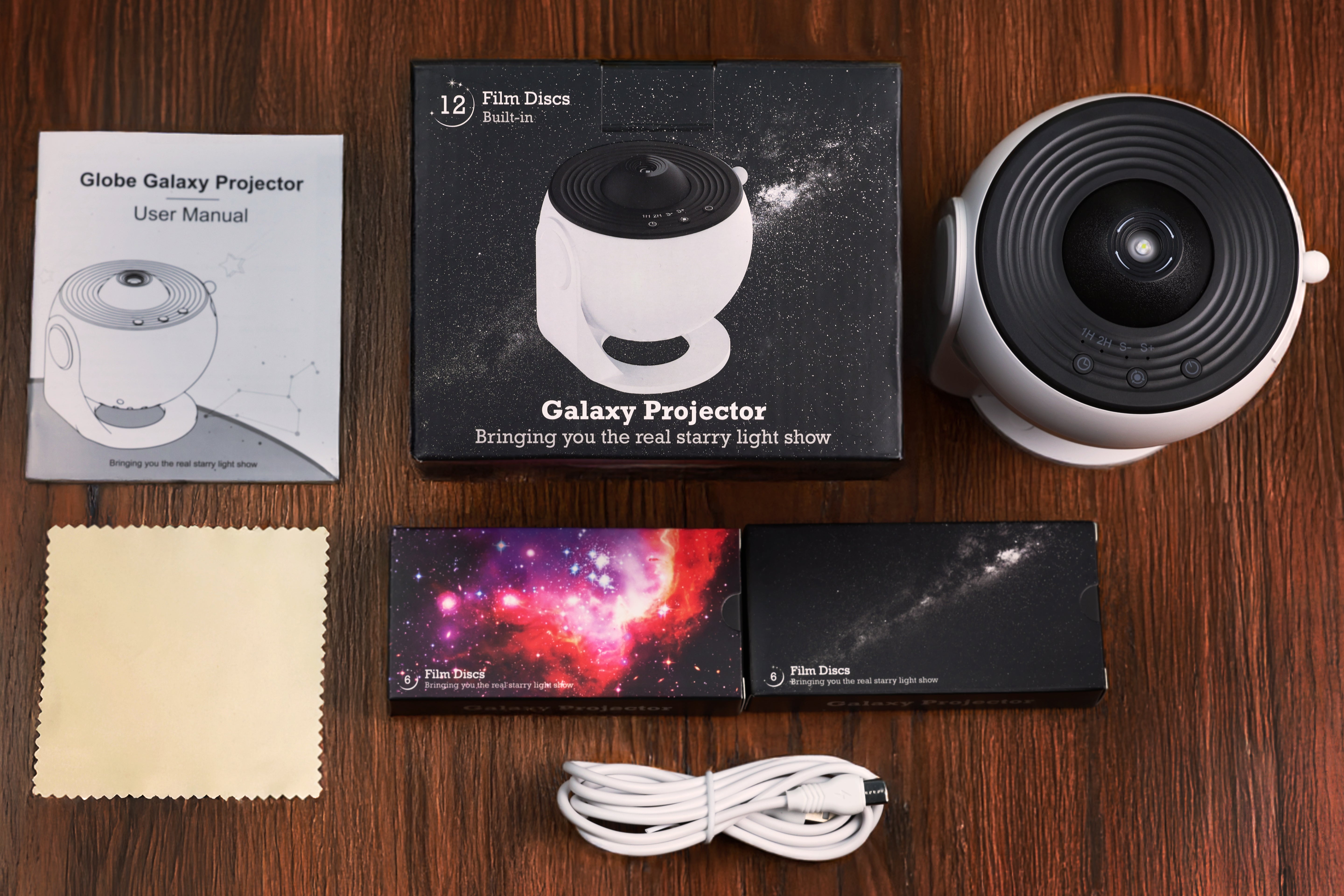 Galakseprosjektor (hvit)