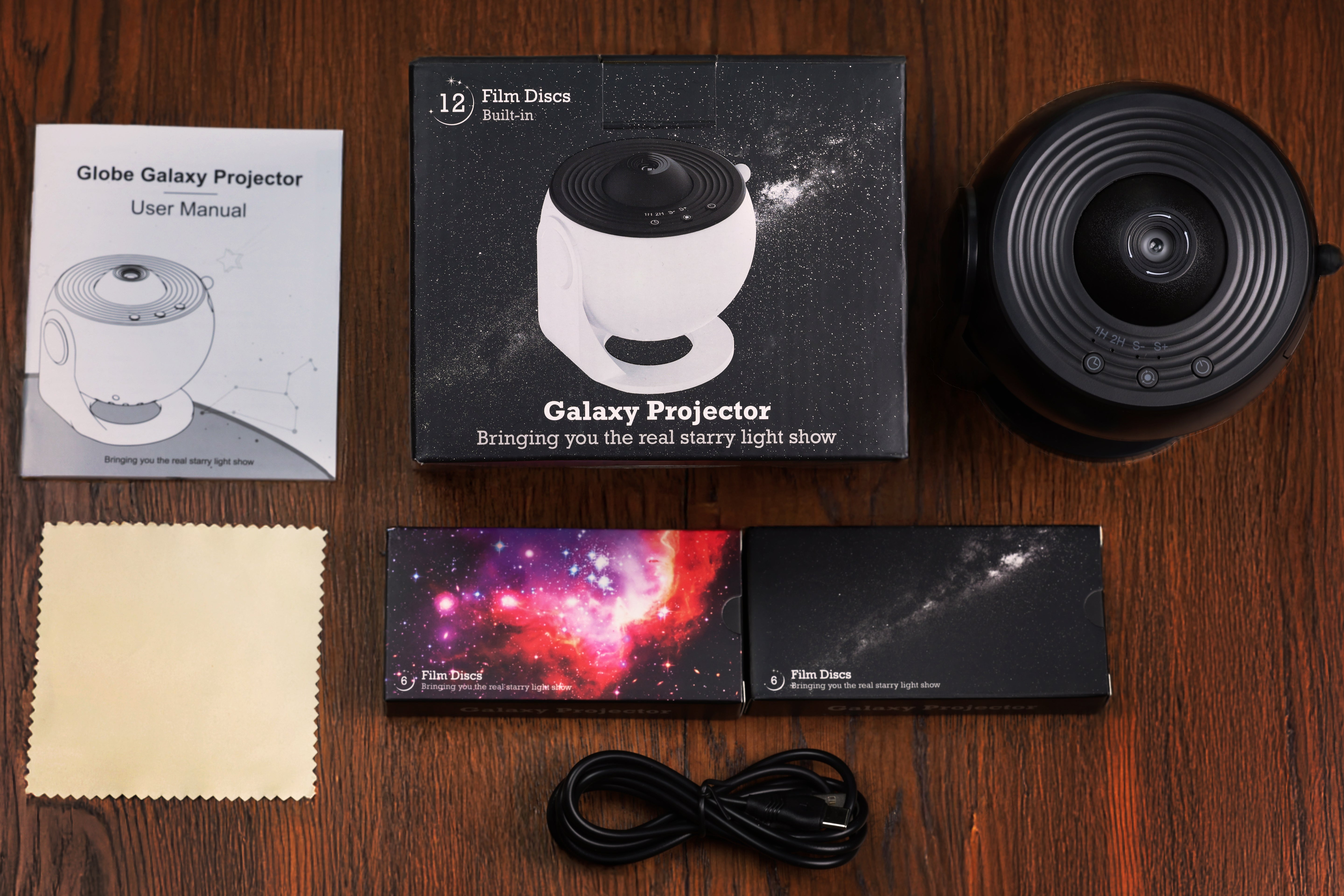 Galakseprosjektor (svart:utsolgt) hvit/svart fortsatt på lager