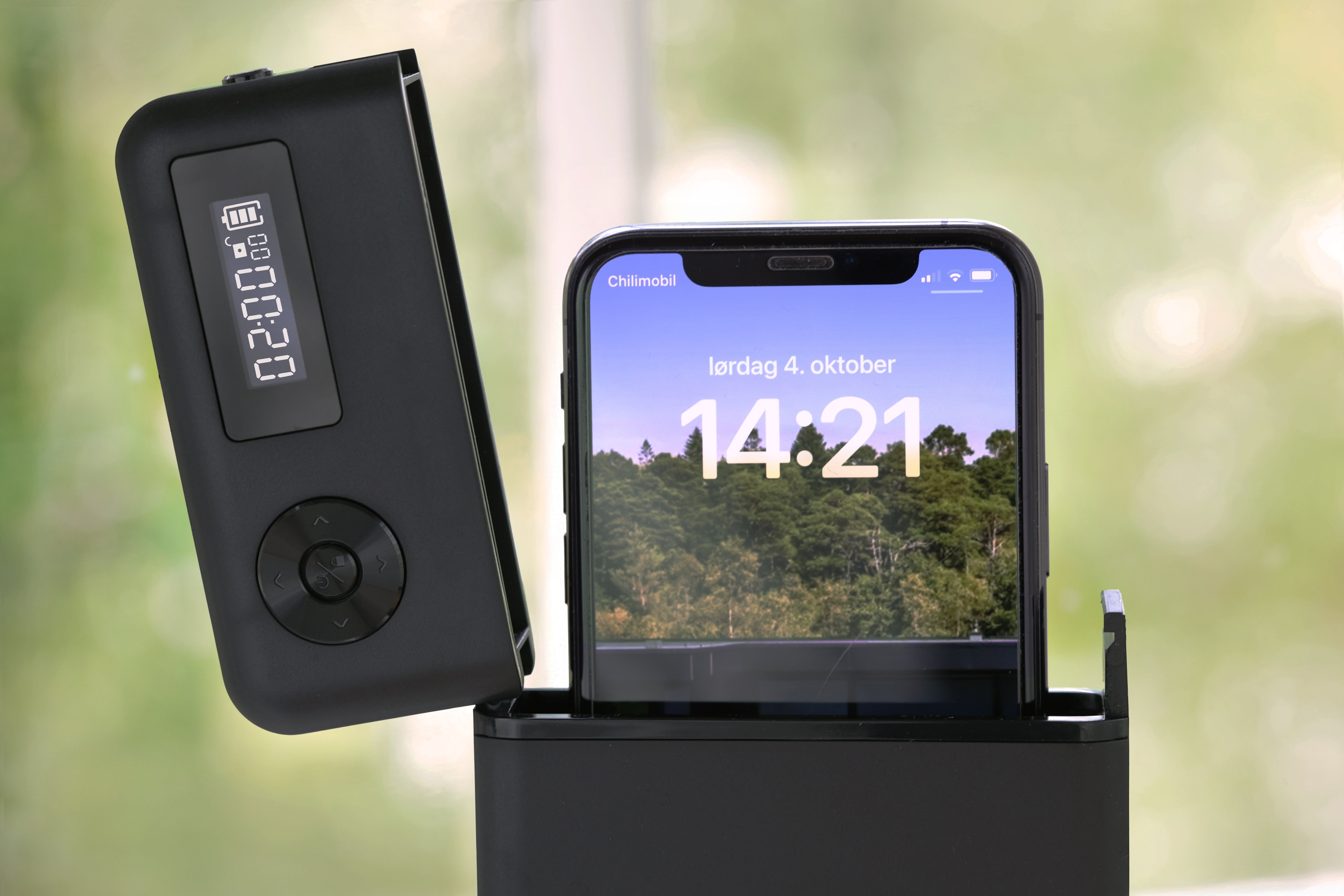 Låseboks til mobil – svart