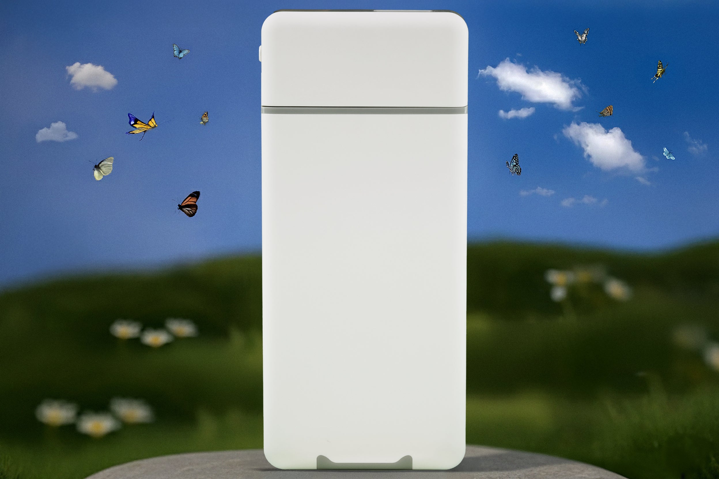 Låseboks til mobil – hvit