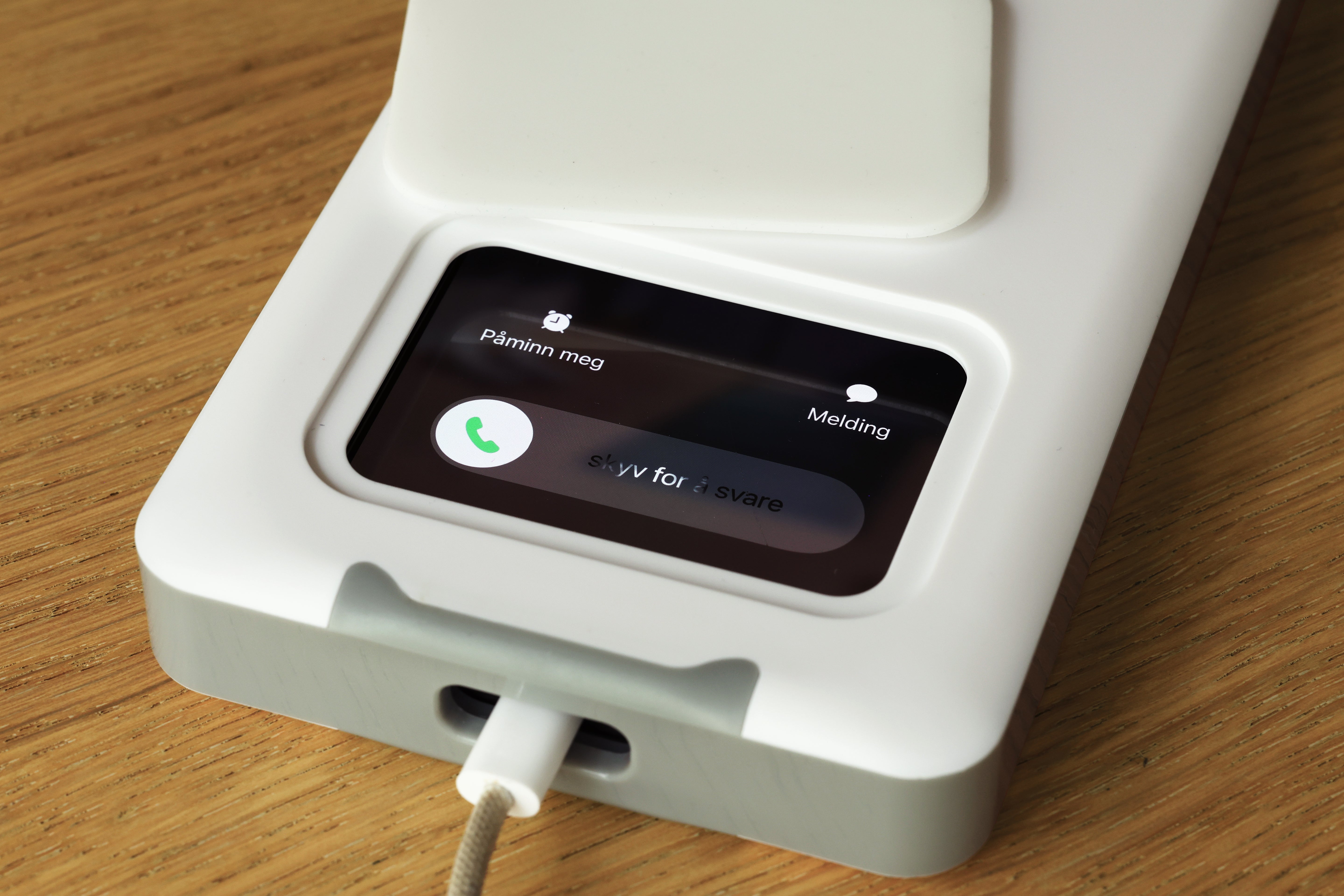 Låseboks til mobil – hvit